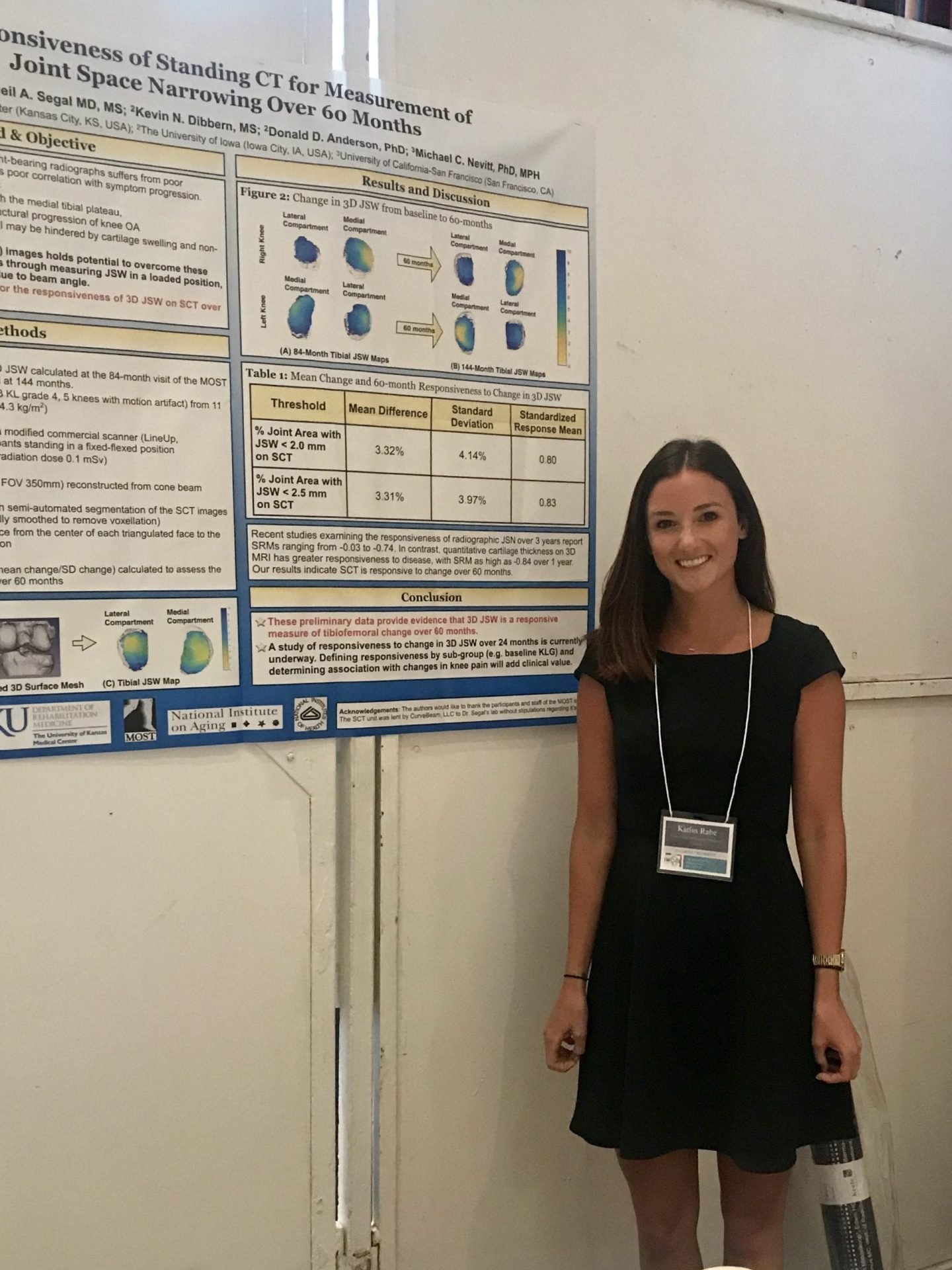 Biomedical Engineer Presents Important Findings On The Responsiveness Of Standing CT For Measurement Of Knee Joint Space Narrowing At IOWAI 2018